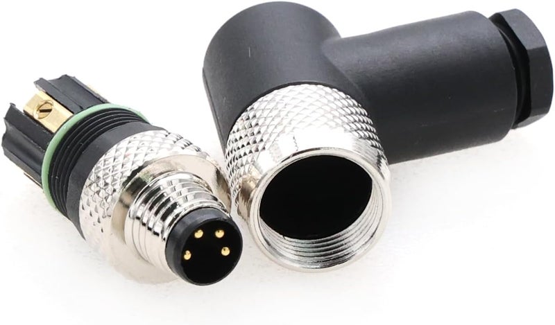 Eonvic M8 Right Angle 4 Pin Male A Code Plug Industrial Circular Sensor Connector Aviation 8mm Waterproof IP67 Connector - Image 5